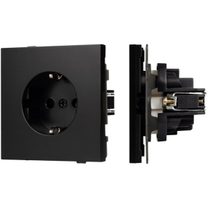 Механизм электрической розетки SCT-TENDO-MEU1-PL-BK (230V, 16A) (Arlight, Черный) 054079