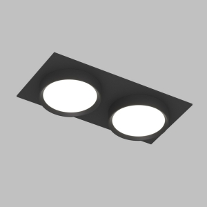 Потолочный светильник встраиваемый с цоколем gx53 Denkirs Flat DK2092-BK