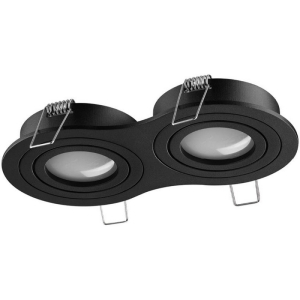 Светильник встраиваемый поворотный Novotech Morus 371024 черный IP20 GU10 2*50W 220-240V
