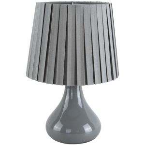 Настольная лампа Lumion Naina 8184/1T серый, керамика/текстиль E14 1*40W 220V