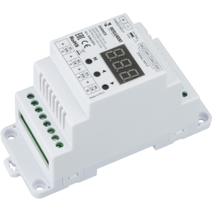 INTELLIGENT ARLIGHT Диммер SMART-DALI-104-62-ADDR-RGBW-DT6/DT8-PD-DIN White (12-48V, 4x5А) (IARL, IP20 Пластик) 028422(1)