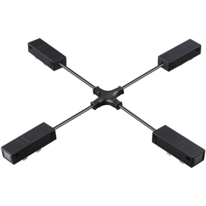 Гибкий токопроводящий соединитель X" Novotech Vector 135315 черный IP20 90-240V"