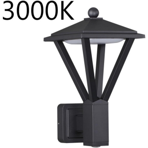 Уличный настенный светильник Odeon Light Bearitz 6655/15WL3 черный/металл IP54 LED 15W (12W SMD LED + 3W COB LED) 3000K 220V