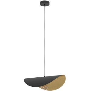 Подвесной светильник Eglo Saceda 390393 1x40W(E27) сталь, черный, золотой
