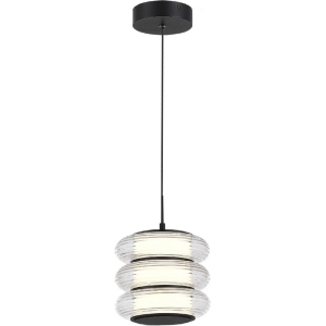 Подвесной сетильник ST Luce Frittela SL6239.403.03 черный/прозрачный LED 1*16W 3000K