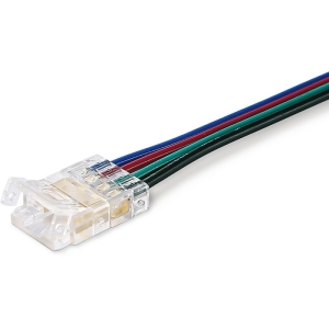 Соединитель гибкий односторонний COB RGB 12/24V для лент 10mm (4 конт.) (5шт) Ambrella Illumination GS7411