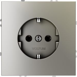 Розетка с заземлением (шелк) Voltum S70 VLS040104