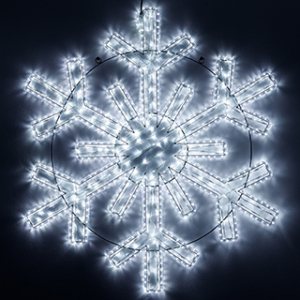 Фигура светодиодная ARD-SNOWFLAKE-M11-1250x1200-604LED White (230V, 36.5W) (Ardecoled, IP65, 1 год)