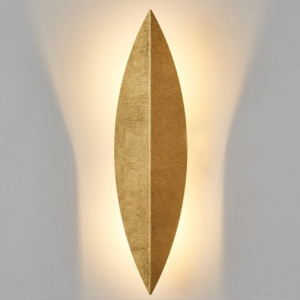 Art Deco Leaf Wall Lamp Gold