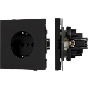 Механизм электрической розетки SCT-TENDO-MEU1-SFPL-BK (230V, 16A) (Arlight, Матовый черный) 054638