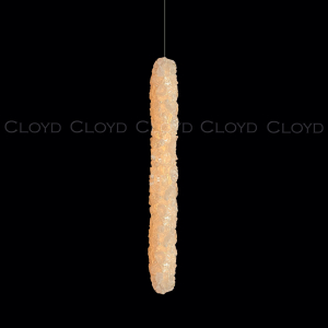Подвесной светильник Cloyd NIXUS-C P1 / выс. 30 см - кварц - латунь (арт.12623)