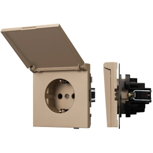 Механизм розетки влагозащищённый SCT-TENDO-MCP-PL-GD (230V, 16A) (Arlight, Песочный)