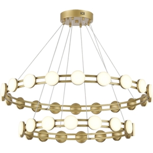 Подвесной светильник ST Luce Monro SL6610.203.36 золотистый/белый LED 1*70W 4000K