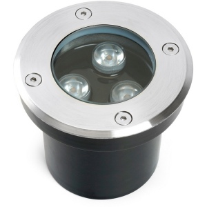 Встиваемый светодиодный свтельник (грунтовый) Feron SP2801 48345 3W, AC 12-24V, низковольтный, 4000К, вн.диаметр: 70mm, IP67