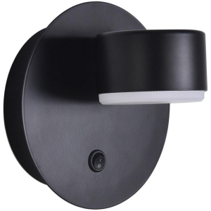 Настенный светильник с выключателем Lumion Torina 8344/1W черный, металл GX53 LED 1*7W 220V