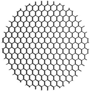 Антибликовая решетка MR16, D50xH2mm Denkirs Net DK1500-BK