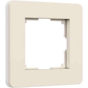 Рамка на 1 пост (айвори/белый, soft-touch) Werkel W0013066 (a067251)