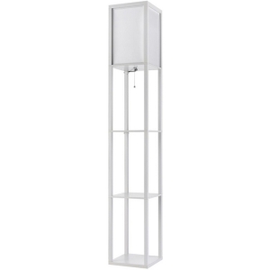 Торшер Lumion Practic 8089/1F белый, дерево/текстиль Е27 1*60W 220V