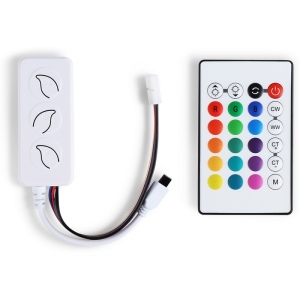 Контроллер Ambrella Illumination GS11601 WIFI Tuya для светодиодных лент RGB+CCT с управлением белого света c ИК пультом