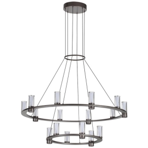 Подвесная люстра Odeon Light Defance 7143/110L черный gun powder/акрил/металл IP20 LED 93W 5960Лм 3000K 220V