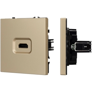 Механизм HDMI розетки SCT-NOBE-MHD1-SFPL-GD (Arlight, Золотой песок) 061843