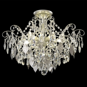 Потолочная люстра на штанге Crystal Lux ESMIRALDA PL6 SILVER