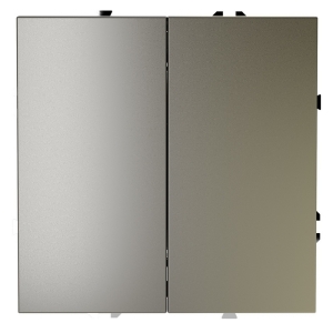 Перекрестный переключатель встраиваемый IP30 Voltum S70 VLS020504 двухклавишный 10А, (шелк)