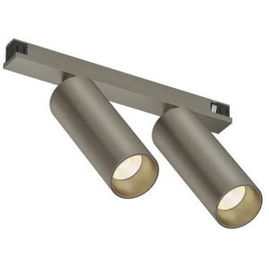 Трековый светильник магнитный светодиодный Denkirs Shine Spot Zigbee DK5942-DN 48В 8Вт*2 2700-6000K темный никель алюминий