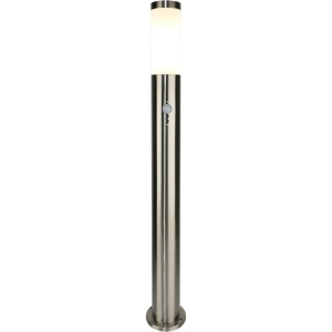 Уличный наземный светильник с датчиком движения Escada Galena 30011G/03 1x25Вт, E27, металл/пластик, хром