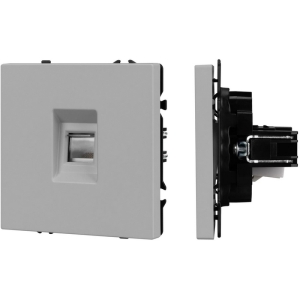 Механизм компьютерной розетки SCT-NOBE-MPC1-SFPL-IS (RJ-45, CAT6) (Arlight, Никель) 059439