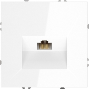 Розетка Ethernet RJ-45 (белый глянцевый) Voltum S70 VLS060101
