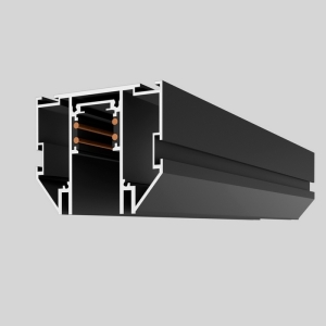 Демпферный магнитный трек встраиваемый для натяжного потолка Crystal Lux Space CLT 0.133 01 L3000 BL (3 метра)
