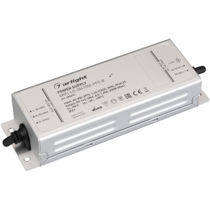 Блок питания ARPJ-LG-2861050-PFC-B (200W, 143-286V, 0.5-1.05A) (Arlight, IP67 Металл) 055272