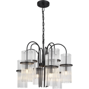 Подвесная люстра ST Luce Tasse SL6145.403.09 черный/прозрачный E14 9*40W