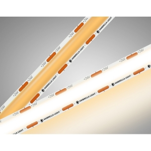 Светодиодная лента COB 616Led/19W m/ 24V IP20 3000K/ 5m*12mm*2mm (2 конт.) Ambrella Illumination GS4801
