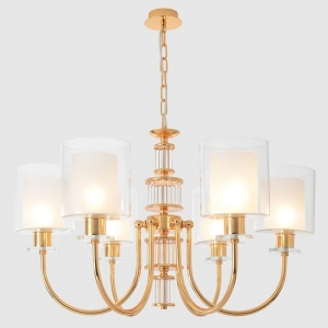 CRYSTAL LUX Люстра ELENA SP6 GOLD