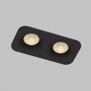 Светильник встраиваемый светодиодный IP44 Elektrostandard Tetro 15277/LED 20W 3000K черный IP44