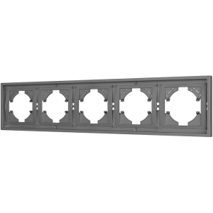 Рамка пластиковая FRM-TENDO-PL-5-GR (Arlight, Графитовый) 053853