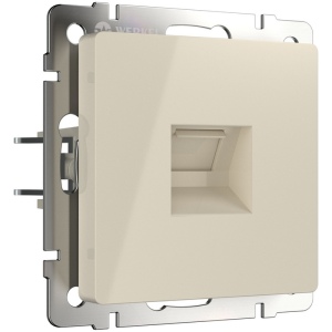 Телефонная розетка RJ-11 (слоновая кость) (a051492) Werkel Встраиваемые механизмы слоновая кость W1182003
