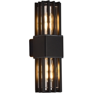 Настенный уличный светильник ST Luce Irum SL9018.401.02 черный/черный E27 2*15W