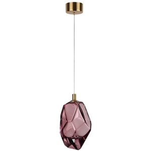 Подвесной светильник Odeon Light Gemme 7113/4LA сиреневый/винное стекло/металл IP20 LED 4W 300Лм 3000K 200° 220V