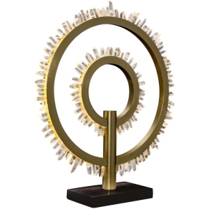 Настольная лампа светодиодная хрустальная Delight Collection Quartz Halo MT20020154-2A satin gold