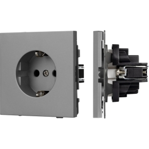Механизм электрической розетки SCT-TENDO-MEU1-PL-GR (230V, 16A) (Arlight, Графитовый) 054080