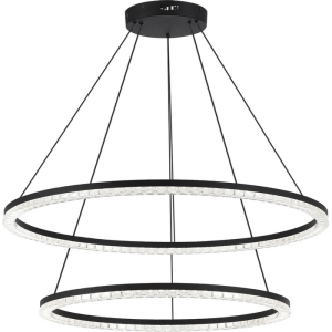 Подвесной светильник ST Luce SL1018 SL1018.403.02 черный/прозрачный LED 2*96W 4000K