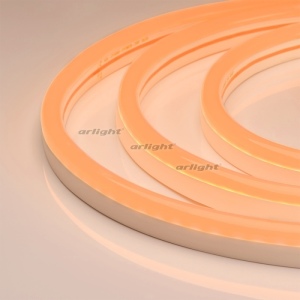 Гибкий неон ARL-NEON-2615PH-SIDE 24V Amber (Arlight, 8 Вт/м, IP65)