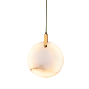 Подвесной светильник 11391P 25cm Brass / White Alabaster