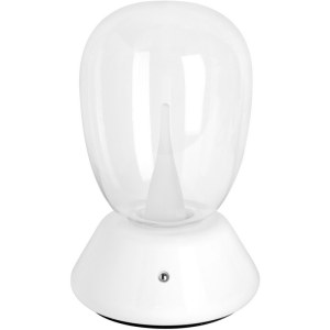 Настольная лампа диммируемая 10W 3000K прозрачный/белый Lightstar Uovo III 807906