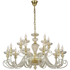 Подвесная люстра Newport Annette 8620+5/C mat.soft gold clear
