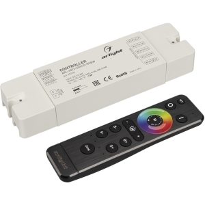 Диммер ARL-SET-PWM-104-72-RGBW-SH-IN, комплект (12-24V, 4x6A, 2.4G) (Arlight, Контроллер)