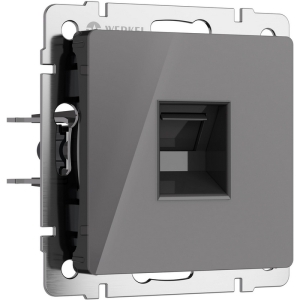 Розетка Ethernet RJ-45 (графит акрил) Werkel W1181044 (a064095)